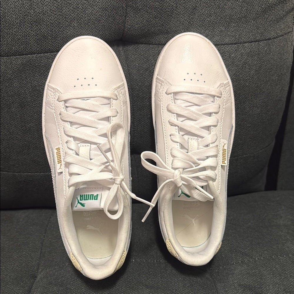 Puma White and Green Sneakers - Picture 5 of 5